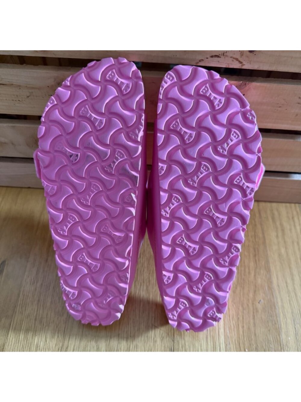 Birkenstock Womens Size 36 US 5-5.5 Pink Arizona EVA Waterproof Slide Sandals - Picture 9 of 9